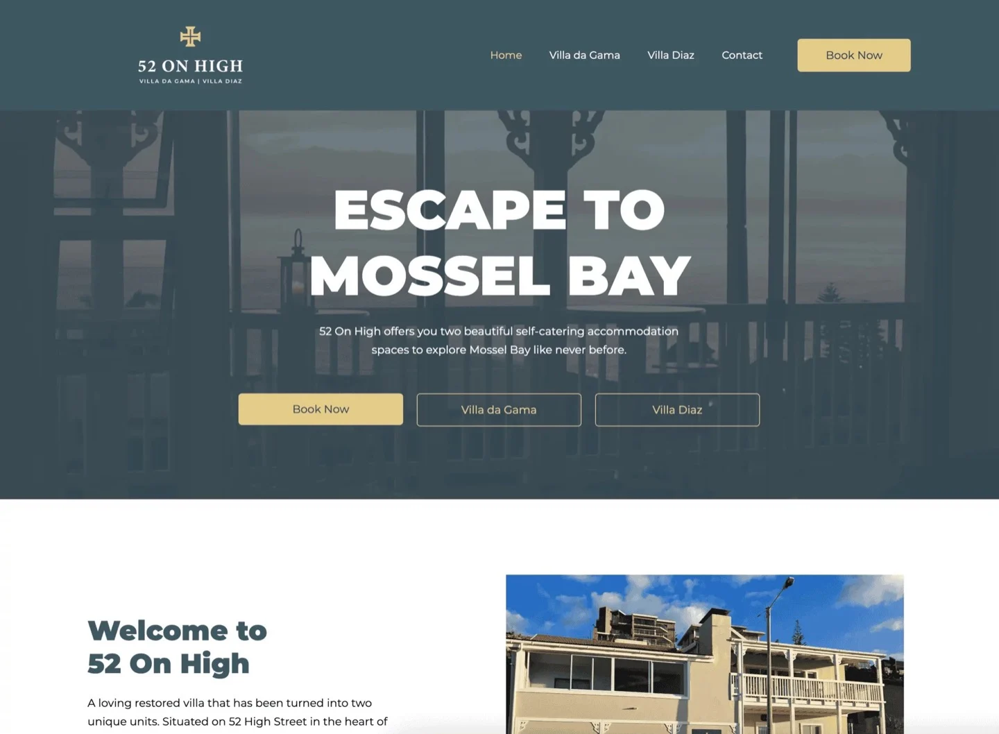 The 52 On High website, designed and built by Stryx Collective